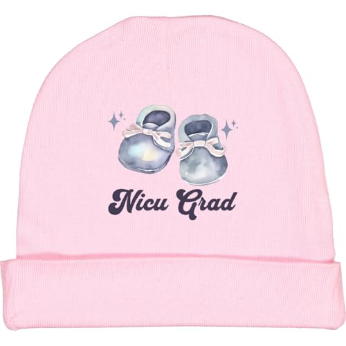 inktastic NICU Grad Baby Booties Cute Baby Beanie Hat Large Pink 4382e