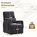 Korser Power Recliner Chair, Small Recliners for Small Spaces, Electric Recliner Chairs for Adults with Memory Function, Reclining Chair with Remote, Pillow and Side Pockets, Living Room, Chenille