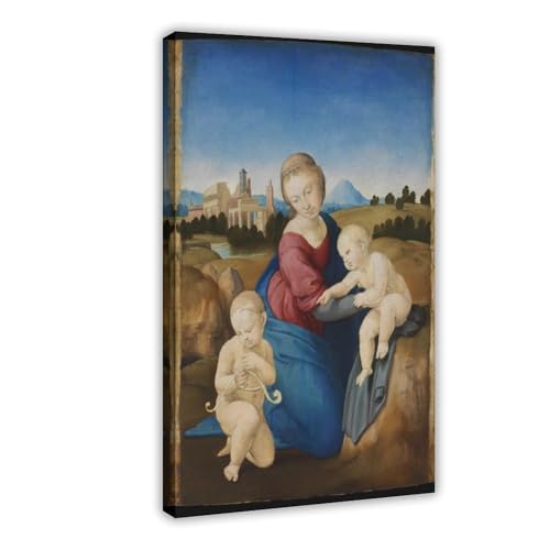 Toile Vierge et l'enfant de Raffaello Sanzio œuvre premium