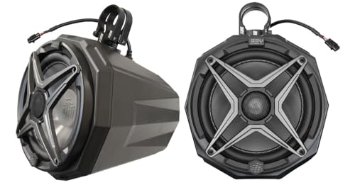 SSV Works US2-C8 Universal Cage Mount Speaker Pods for 8" Speakers (US2-C8A SSV Works Loaded w/ 1.75" Clamps)