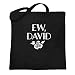 Ew David Rose Alexis Funny Cute Graphic Black 15x15 inches Large Canvas Tote Bag Women