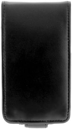 Evecase Premium Black Flip Leather Case for Apple iPod Touch Itouch 8GB 16GB 32GB 2G 2nd Generation