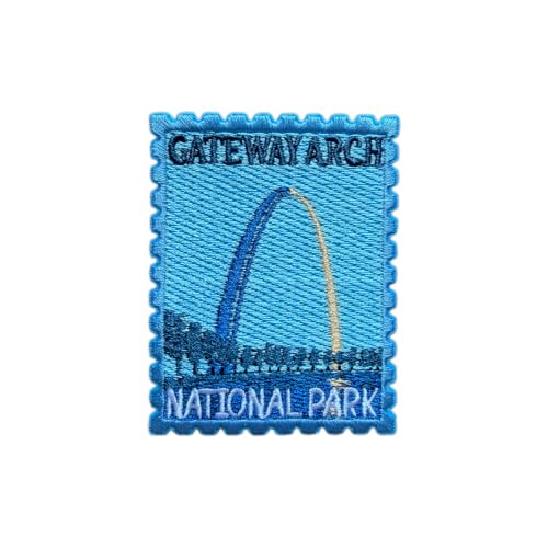 OKOMCM Gateway Arch National Park St Louis Stamp Size 3'' Embroidery Patch