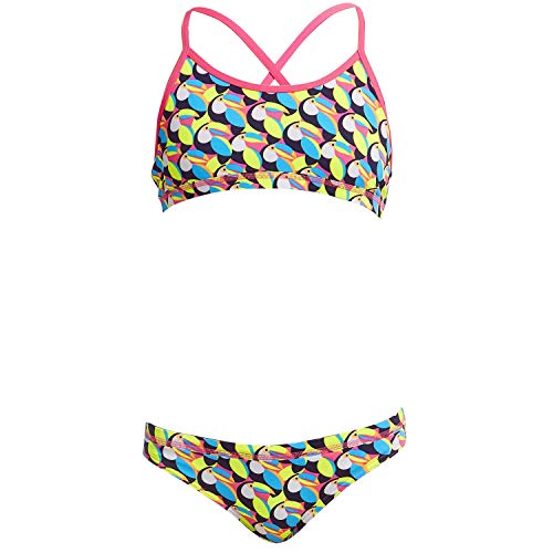Funkita Bikini Mädchen Toucan Do It chlorresistent und UV-Schutz 50+, Kinder Größen:152