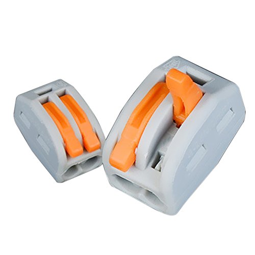 KKmoon 60pcs Cabo Conector Fio Conectores de caixa compacta de junção universal Terminais rápidos co