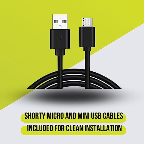 Kit de cable duro para cámara de salpicadero Dongar con conexión USB universal para vehículos 3