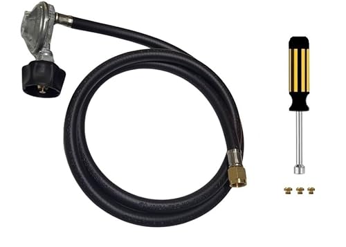 CUSTOM Propane Conversion Kit from NG to LP For Weber Genesis II 310/315 - Predrilled LP Orifices - 5' Propane Hose and Regulator Assembly - Detailed Instructions - LP Fuel Converter Kit- Easy Install -  Outdoor Gas Products, LP-GEN-II-310-315