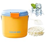 Eiskübel, Party-Eimer, Weinkühler, dreifach isoliert, tragbar, mit Deckel, Bierbecher-Kühler, hält kalte Getränkekühler für Picknick, Außenbereich