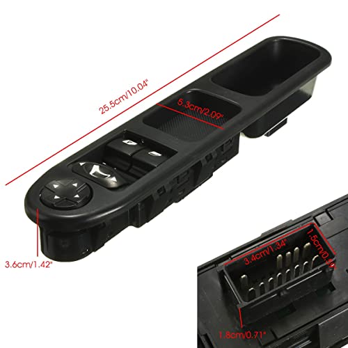 Interrupteur de commande de fenêtre électrique 6554QC à impulsion fluide - 6