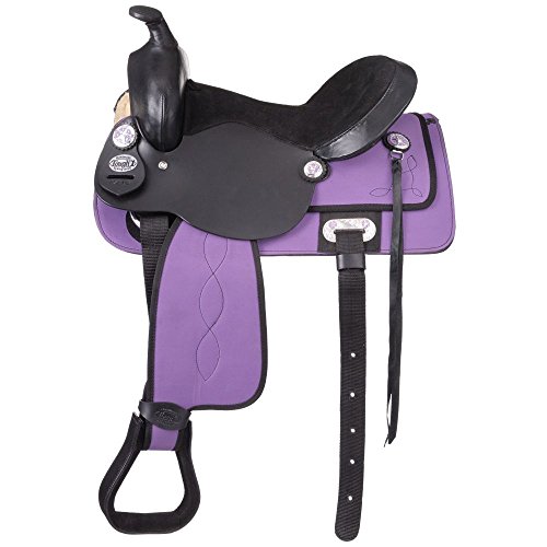 King Series Krypton Square Saddle Purp 13 Youth