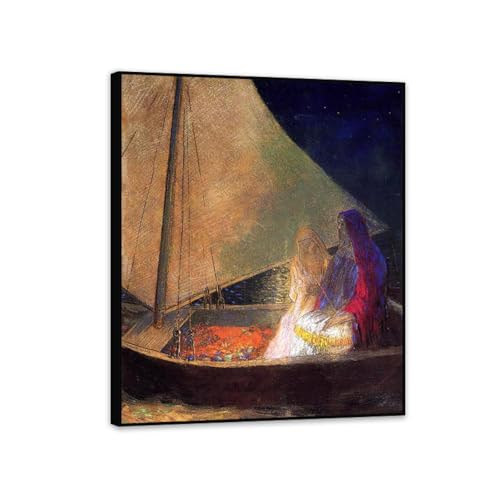 Impression sur toile Odilon Redon - Tableau moderne 50x40cm pour d&eacute;coration salon