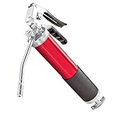 DISEÑO DEL PISTÓN: El diseño sellado del pistón de alta presión evita que la grasa se filtre desde el cabezal de la bomba, y el cabezal de fundición a presión produce una presión de trabajo de 3300-6000 PSI.