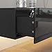 ROMSHINE Floating LED TV Stand for TVs up to 110 Inch, Wall Mounted Entertainment Center with LED Lights, 101