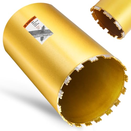 Image of 8 Inch Wet Core Drill Bit, 8 inch Core Bits for Concrete, 1-1 /4 inch-7 Thread, 14 inch Drilling Depth Diamond Core Drill for Concrete with Rebar, Masonry, Brick Block,Cement, Stucco, Stone (203mm)