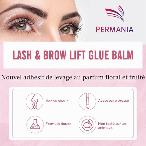 PERMANIA Colle Rehaussement Cils, Colle Sourcils, Lash Lifting Glue Balm – vue 6