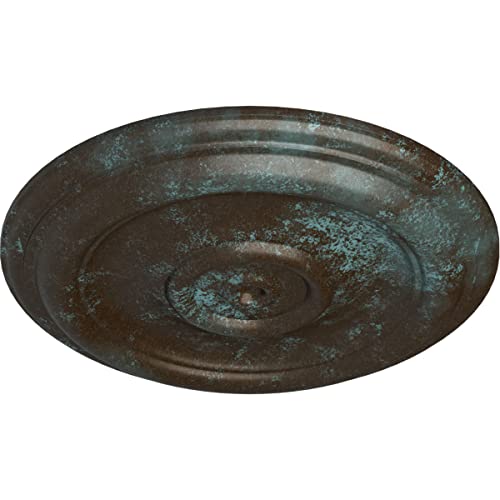 Ekena Millwork Traditional Ceiling Medallion, Bronze Blue Patina by Ekena Millwork - Image 2