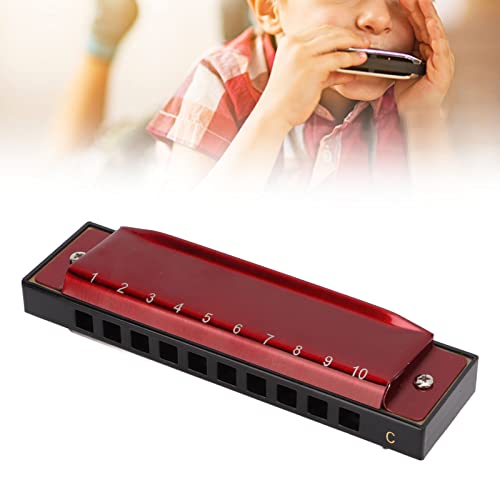 Omabeta Harmonica buccal professionnel durable et agréable en Do à 10 trous pour adultes pour jouer (rouge) - Les Beatles, Paul McCartney, John Lennon, RIngo Starr, George Harrison Omabeta Harmonica buccal professionnel durable et agréable en Do à 10 trous pour adultes pour jouer (rouge) – Image 3