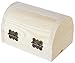 Juvale Unfinished Wooden Treasure Chest Boxes - 6-Pack, 2.76 x 3.9 x 2.36 in, Pinewood - Paintable Wooden Box with Hinged Lid & Clasp - Mini Wood Treasure Chest for DIY, Party Favors & Storage