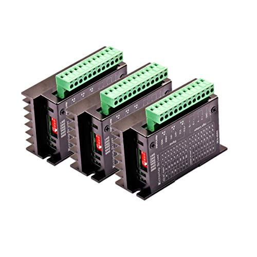 DaFuRui 3Pack TB6600 4A 9-42V Stepper Motor Driver CNC Controller,32 Subdivision Upgrade Nema tb6600 Single Axes Hybrid Stepper Motor for CNC