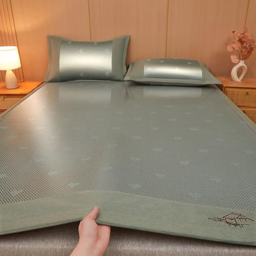 Esterilla de ratán para la cama con trenzado premium de bambú seda de hielo 2