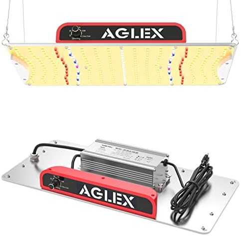 AGLEX 1000W LED Grow Light, 2023 Upgraded Grow Light with Daisy Chain & Dimmable, Full Spectrum Plant Grow Lights for Hydroponic Indoor Plants Seeding Veg Flower Growing Lamps 2x3 Grow Tent