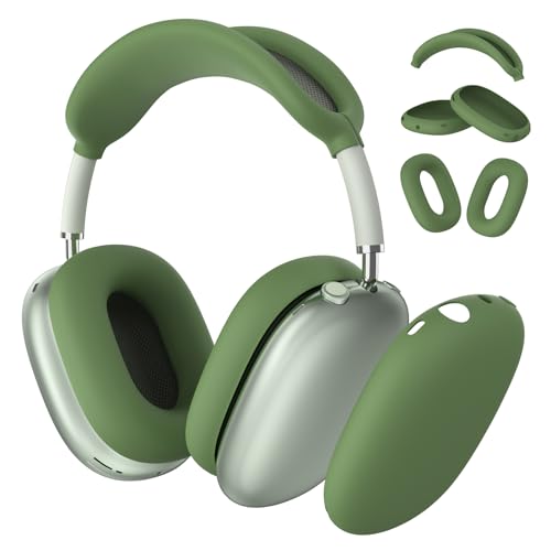 Image of Tobfit Silicone Case for AirPods Max Headphones - Anti-Scratch Cover for Earcups & Headband, Soft & Sweat-Resistant Skin for Apple AirPods Max