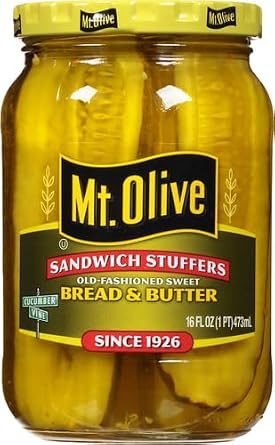 MT. OLIVE Sandwich Stuffers, Bread & Butter Jar, 16 oz