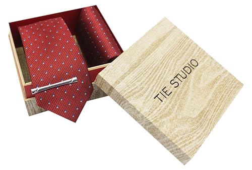 Image of TIE STUDIO Men's Necktie Pocket Square & Cufflinks
