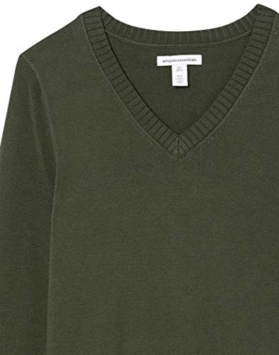 Image of Amazon Essentials Women's Lightweight Long-Sleeve V-Neck Cotton Sweater