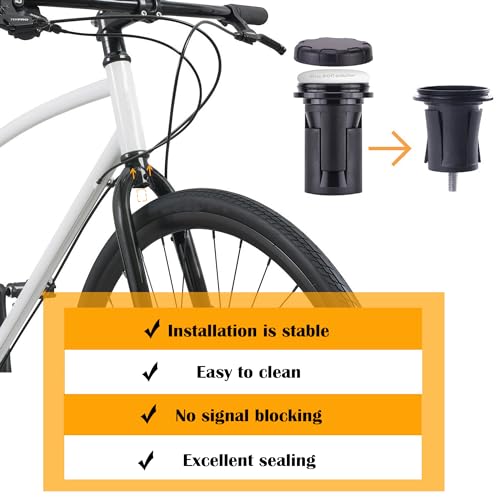 Airtag Fahrradhalterung, Versteckte Airtag Halterung Fahrrad, Anti-Diebstahl-Airtag-Hülle wasserdichte Versteckte, für Fahrrad-Vordergabelrohre mit einem Innendurchmesser von 18–30 mm/0.71 –1.18 Zoll
