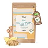 VEGAN & EXTRA BALLASTSTOFREICH: Unser Bio Darmflora Pulver ist besonders durch die Kombination aus 5 Zutaten ein Ballaststoffe Drink der extra Klasse.