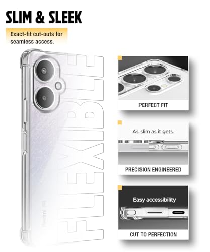 Image of WOW IMAGINE Clear Back Cover Case for Xiaomi Redmi 13C 5G | Poco M6 5G | Shockproof Soft TPU Case | Cushioned Edges for Ultimate Protection Back Cover Case - Transparent