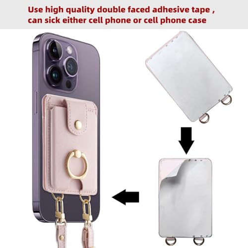 Tarjetero para teléfono celular impermeable con doble ranura de crédito 6