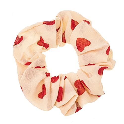 Scrunchies For Hair, Cute Heart Hair Scrunchies For Women, Bandana Scrunchies, 5Pcs Bandana Scrunchy Hair Ties, Scrunchies Hair Ties For Women. (Heart) #TOP1