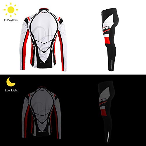 image for Lixada Men's Cycling Jersey Suit Winter Thermal Fleece Long Sleeve MTB