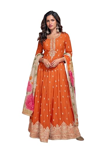 Women's Ready to wear Indian Pakistani anarkali floor length gown for Festivals and ocassions 2895