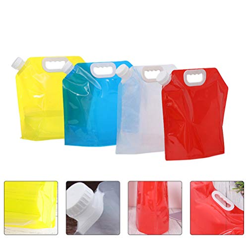 Bolsa dobrável para água de emergência BESPORTBLE, 4 peças, dobrável, dobrável, de água, para esport
