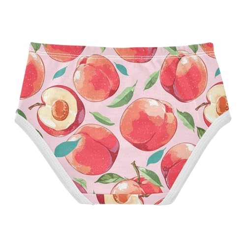 Wusikd Peaches Girls' Underwear Cotton Girls Briefs Soft Toddler Underwear 2T2