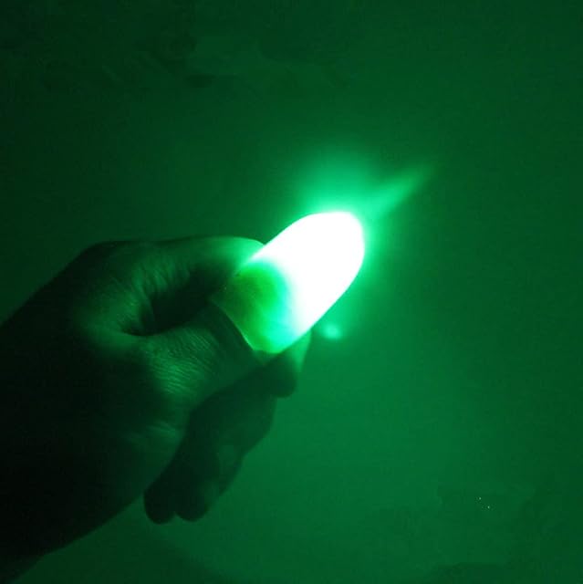 Foto 2 de 8 de HULA Dedo Mágico LED, 5 Pares Magic Finger Light Up Thumb Tips Lámpara de Dedo LED Thumbs Light (Verde)