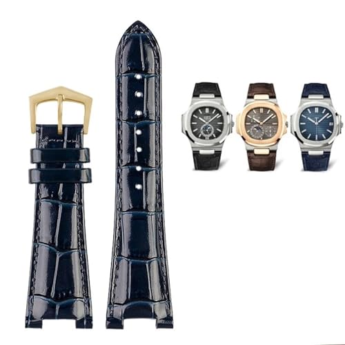 Bracelet de montre en cuir pour homme 25mm finition luxe 5711