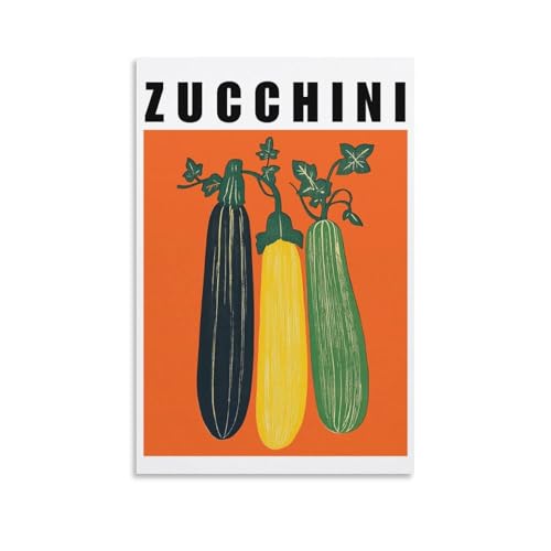 Zucchini Vegetable Art affiche moderne salon de thé salle à manger - 3