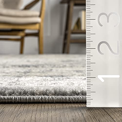 Tapete decorativo nuLOOM Aly Modern Abstract 9x12 Beige miniatura 2
