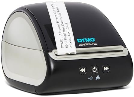 DYMO LabelWriter 5XL Label Printer with Automatic Label Recognition, Prints Extra-Wide Shipping Labels from �鶹��, Ebay, Etsy, Poshmark, and More - Great Label Maker for Ecommerce Sellers