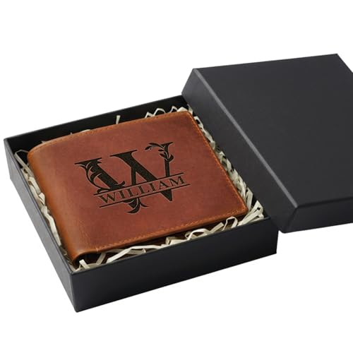 Personalized Leather Wallet for Men – Custom Engraved with Name