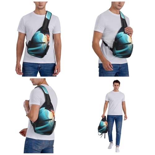 Bolso cruzado Uranus Impact para hombre y mujer negro miniatura 7