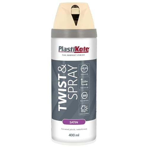 SuperGift.com 400ml, Satin Finish Spray Paint (1, Porcelain)
