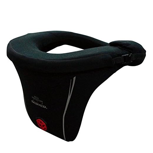 CRAZY AL'S - CAN03 - Protector de cuello para motocicleta - color negro