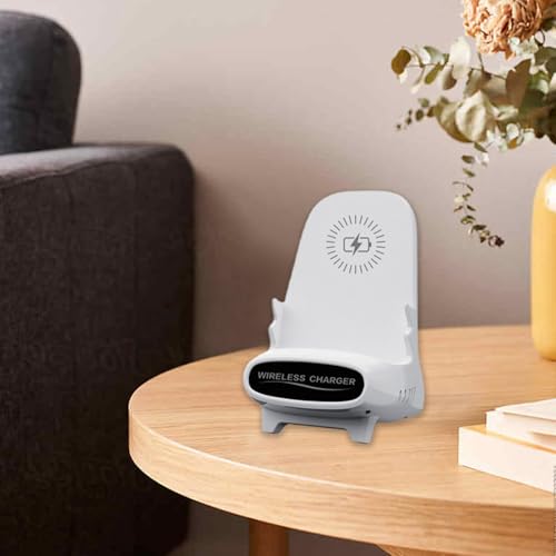 Cargador inalámbrico rápido portátil estación de carga con soporte de teléfono mini silla 7