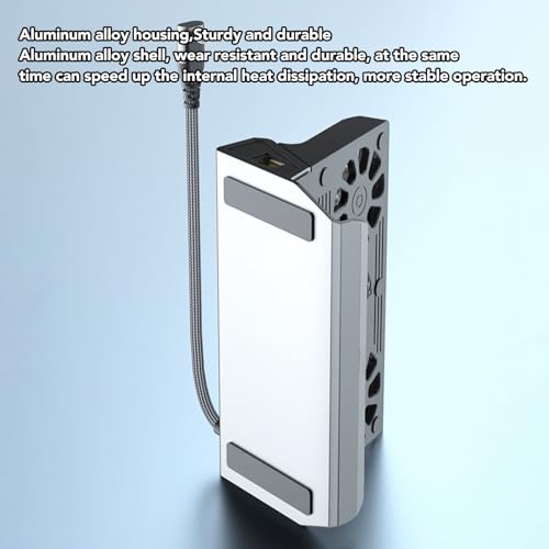Dioche Deck Dock Stacja Dokująca 10 W 1 Steam Deck dla ROG Ally Dock | 5 PortóW USB i Podwójny Wentylator Chłodzący | Interfejs Multimedialny HD 4K Przy 60 Hz i ładowanie z Zasilaniem 100 W