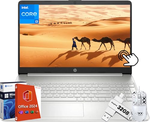 HP 15.6C`^b`XN[m[gp\R - MS Office Pro 2024 UCZX&Windows 11 ProAIntel 6-Core i3-1215UA16GB RAMA1TB SSDAUHDOtBbNXA15.6C`w